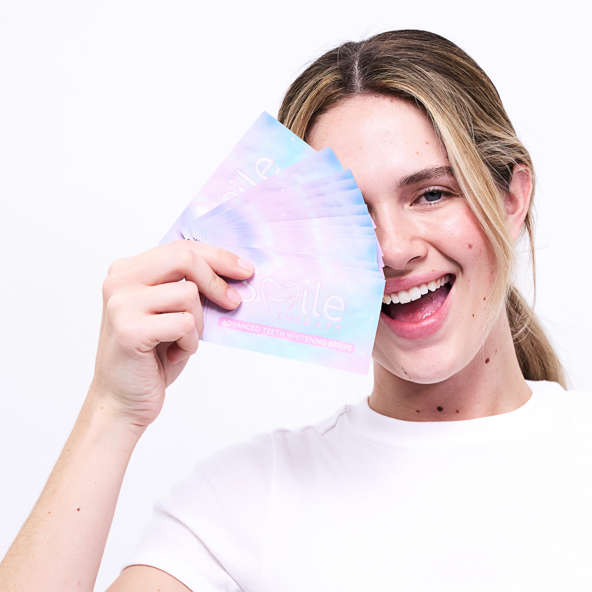 Teeth Cleaning & Whitening Strips (14 Treatments) - Smile Therapy